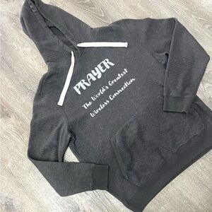Prayer, the world’s greatest wireless connection Gray Hoodie Sweatershirt